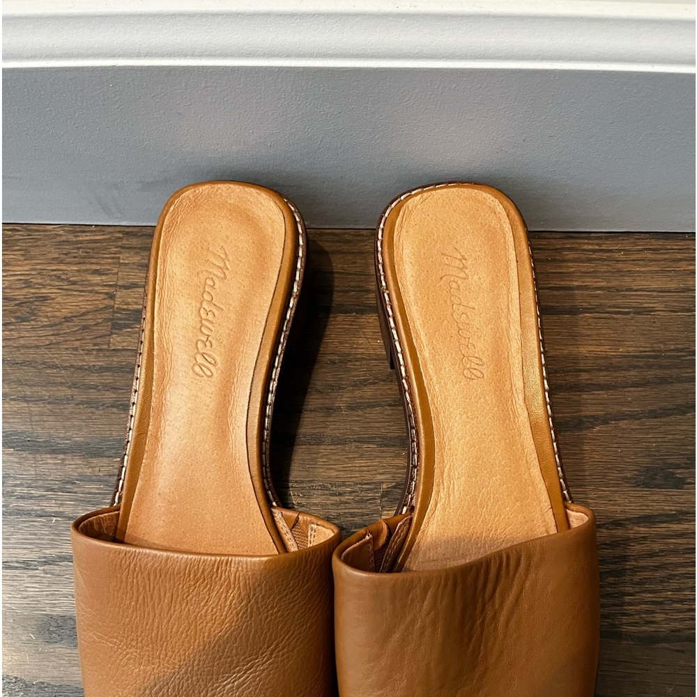 Madewell Open Toe Mules-Desert Camel